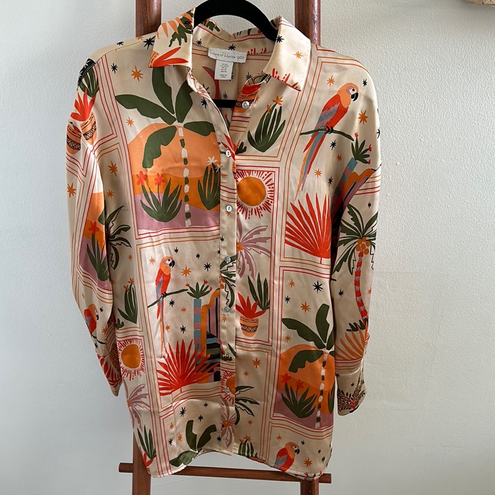 NWOT House of Harlow 1960 oversized blouse